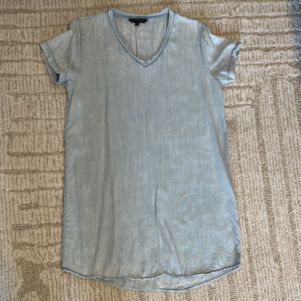Light Blue Denim Women's Dress